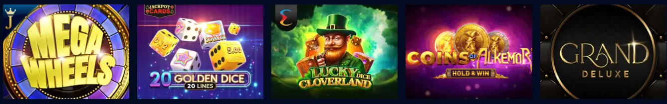 Overzicht van de spellen MAGICBETTING CASINO
